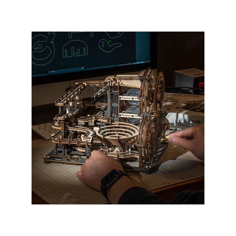 Конструктор Robotime Rokr дерев'яний 3D Мармурове нічне місто (LGA01) - фото 4