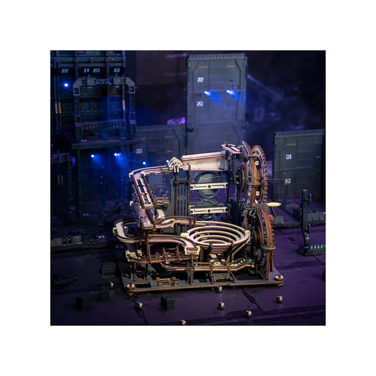 Конструктор Robotime Rokr дерев'яний 3D Мармурове нічне місто (LGA01) - фото 8