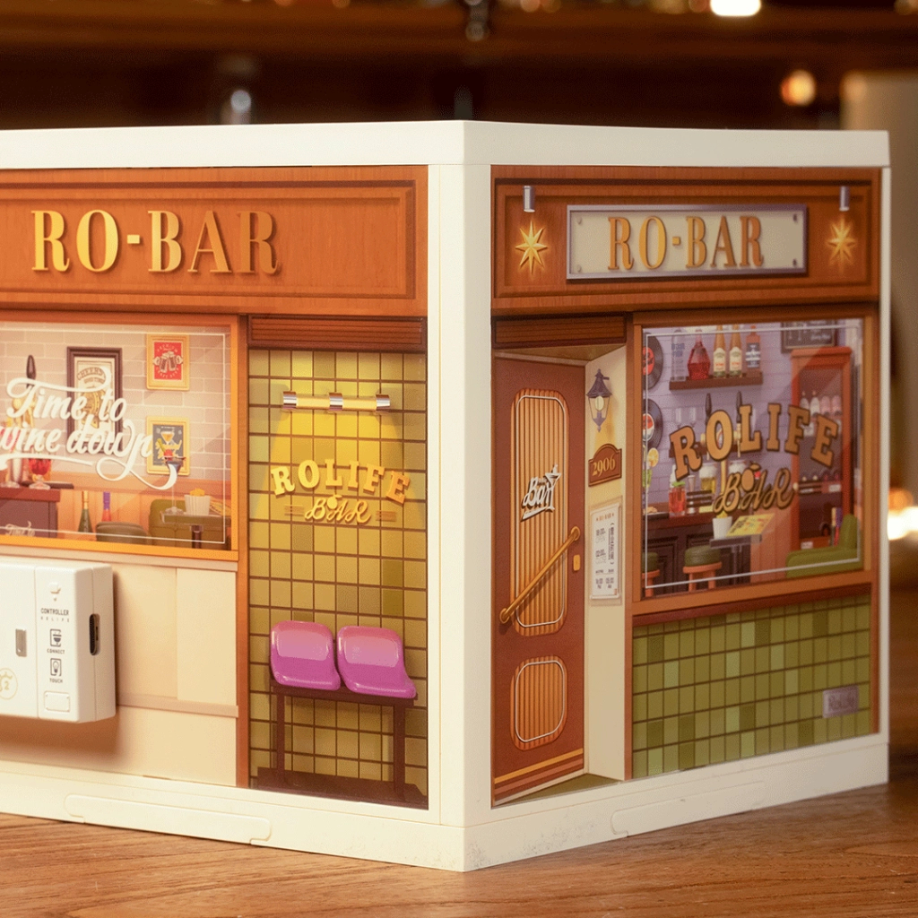 Конструктор Robotime Rolife 3D Бар Неквапливе чаювання (DW012) - фото 8 Конструктор Robotime Rolife 3D Бар Неквапливе чаювання (DW012) - фото 8