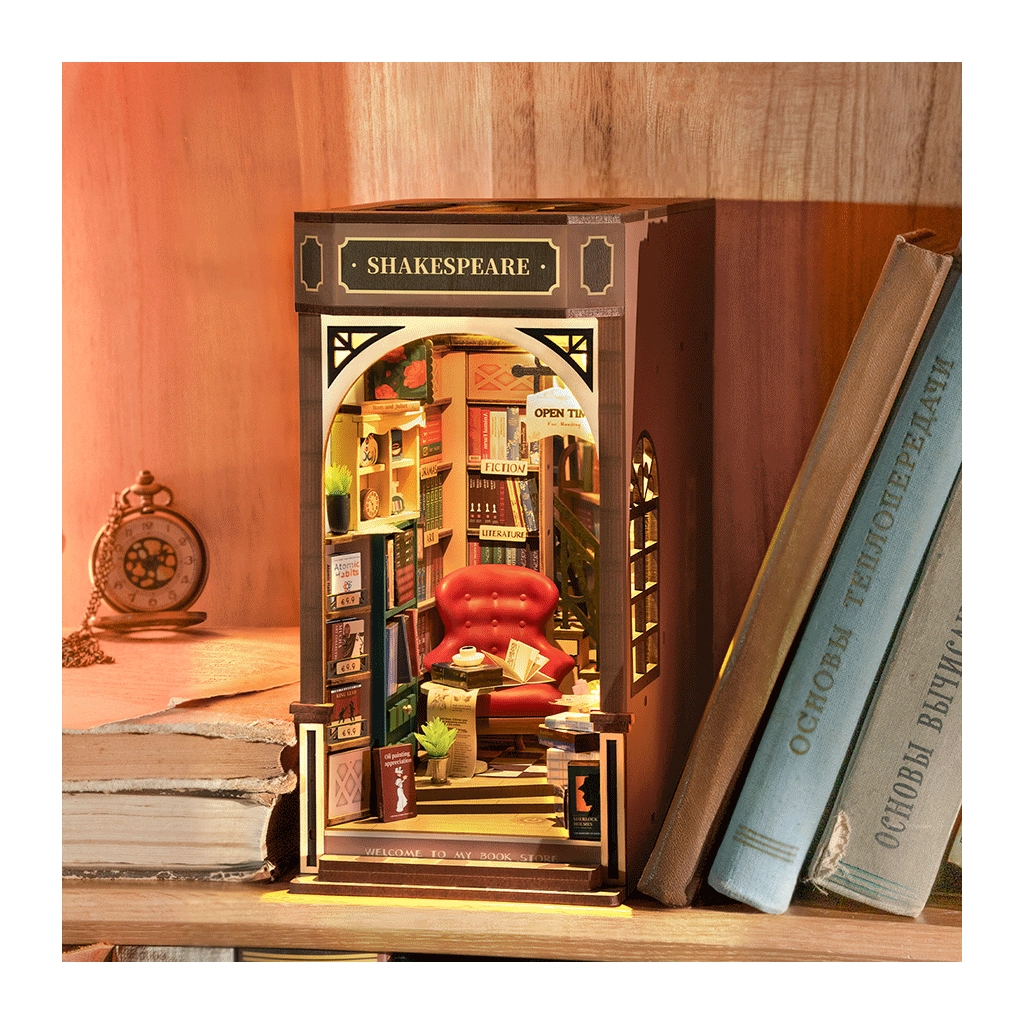 Конструктор Robotime Rolife дерев'яний 3D Книгарня (TGB07) - фото 8 Конструктор Robotime Rolife дерев'яний 3D Книгарня (TGB07) - фото 8
