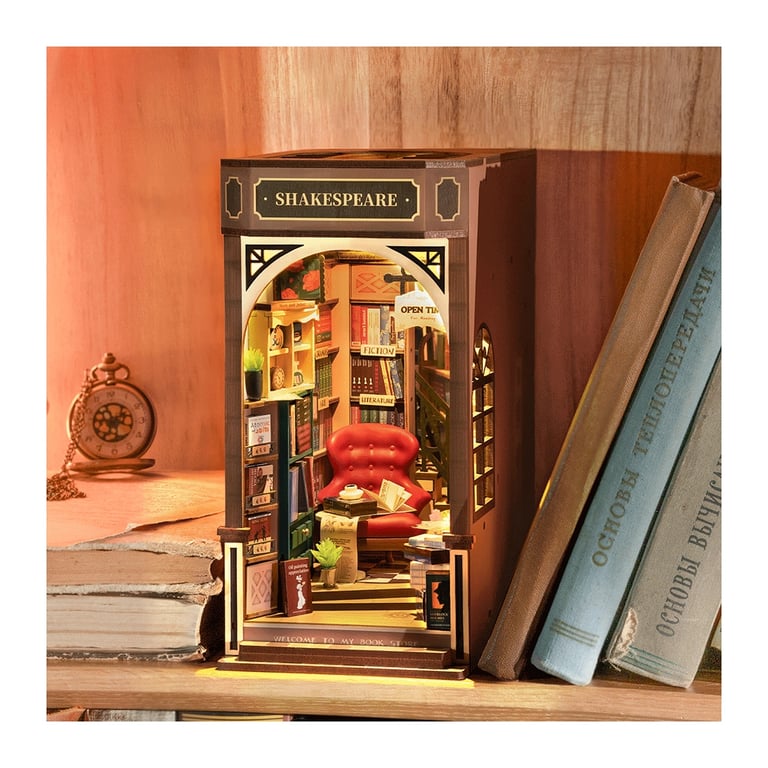 Конструктор Robotime Rolife дерев'яний 3D Книгарня (TGB07) - фото 8