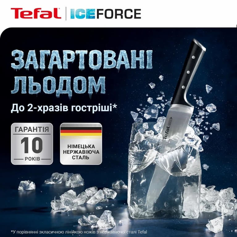 Набір ножів Tefal Ice Force, 2 шт, чорний (K232S224) - фото 10
