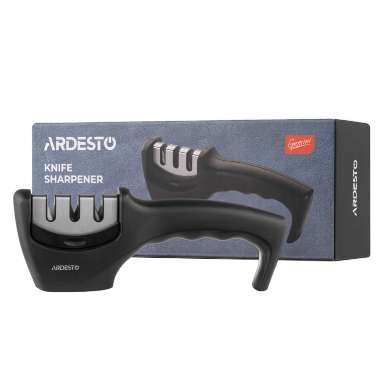 Точило для ножів Ardesto Gemini, 20.5x5.5x7.5см, чорний (AR1920BS) - фото 4
