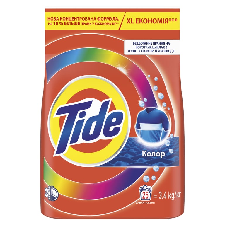 Пральний порошок Tide Color 3.4 кг (8006530172257) - фото 2