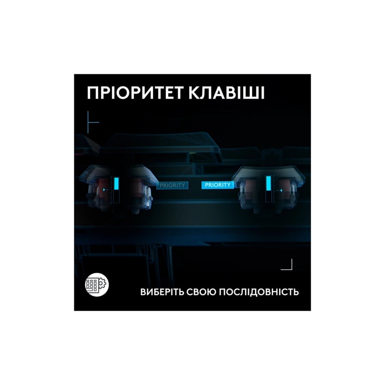 Клавіатура Logitech G515 Rapid TKL Wired USB UA Black (920-013861) - фото 7