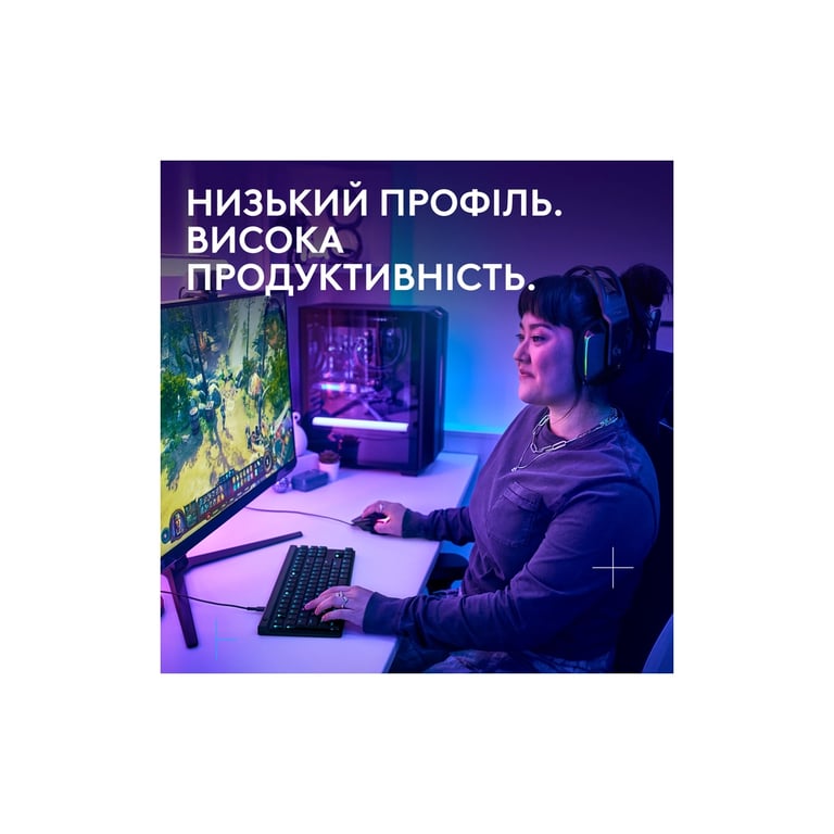 Клавіатура Logitech G515 TKL Cored GL Tactile RGB USB UA Black (920-014133) - фото 2