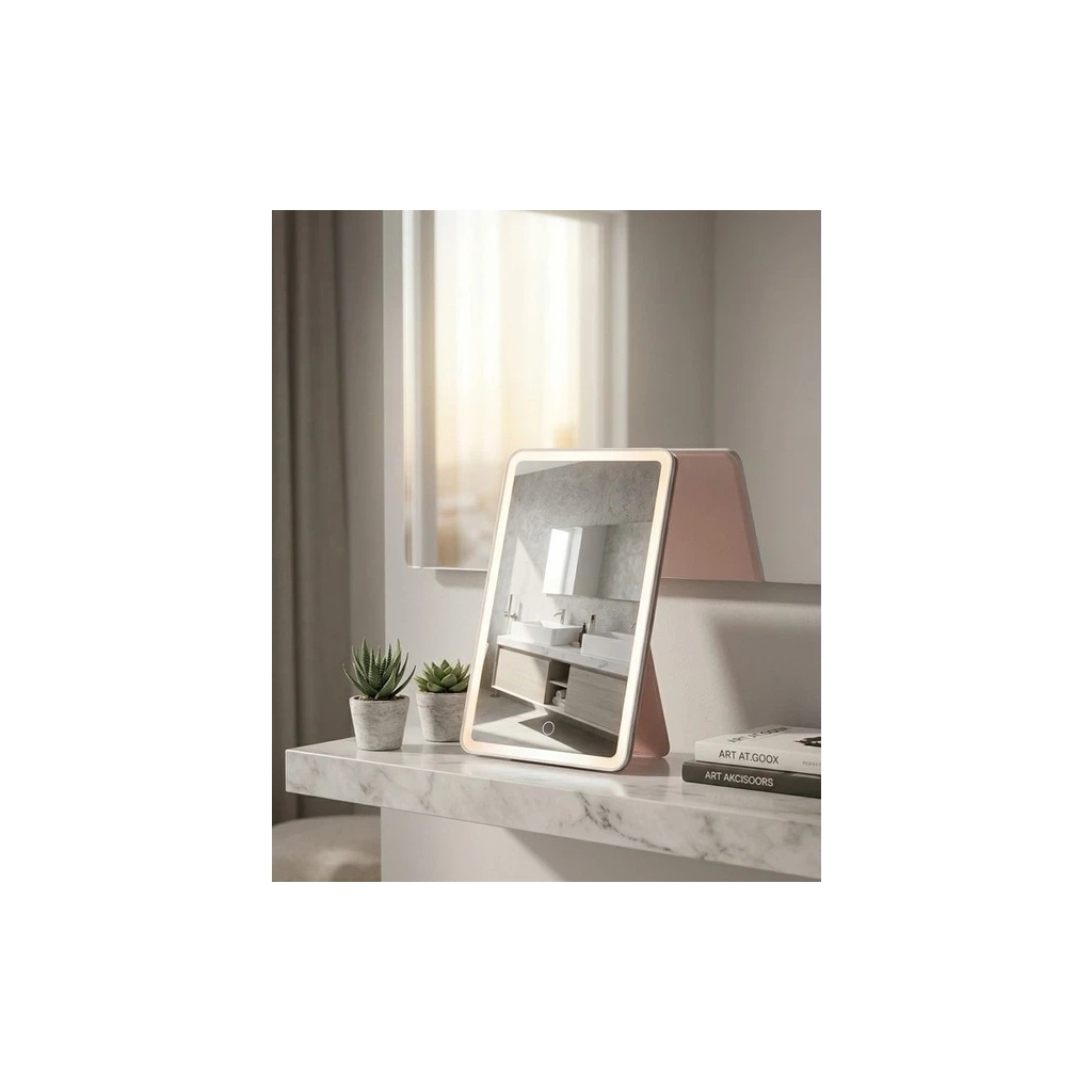 Дзеркало Xiaomi Leather case mirror pink (FM001/FM007) - фото 4 Дзеркало Xiaomi Leather case mirror pink (FM001/FM007) - фото 4