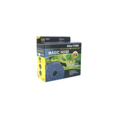 Шланг для поливу Voltronic 15-45м/150ft + розпилювач, насадка на кран, Blue/Green, Box (Garden hose 15-45) - фото 1