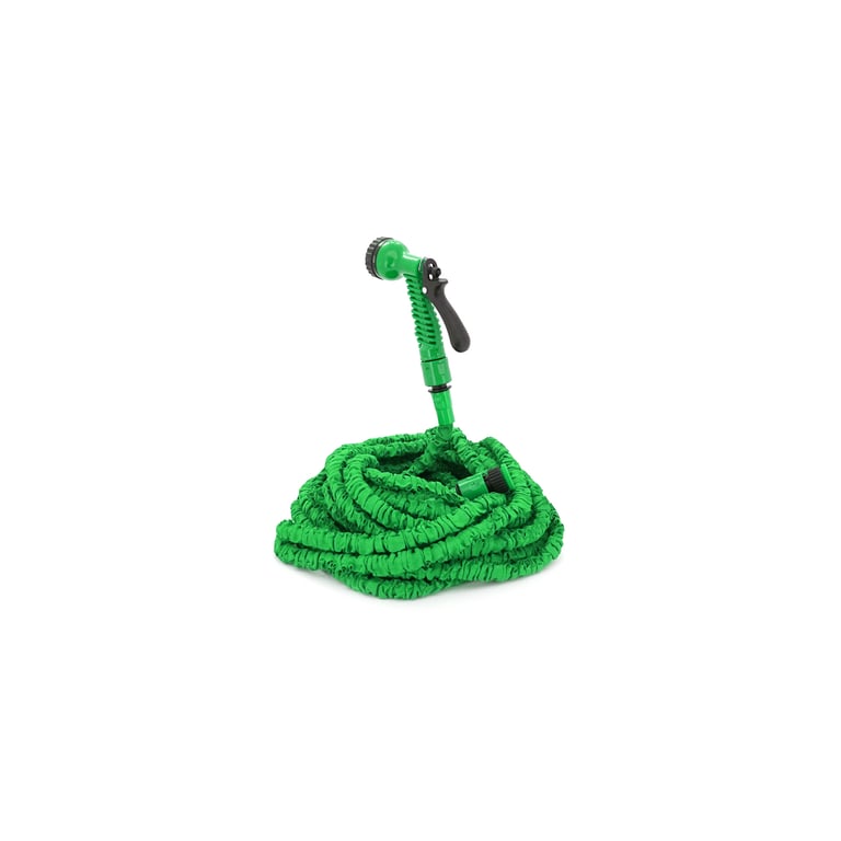 Шланг для поливу Voltronic 15-45м/150ft + розпилювач, насадка на кран, Blue/Green, Box (Garden hose 15-45) - фото 3