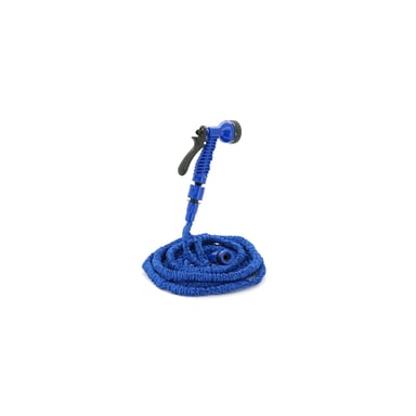 Шланг для поливу Voltronic KY-150B, 5-15м/50ft, + розпилювач, насадка на кран, Blue, Box (KY-150B) - фото 1