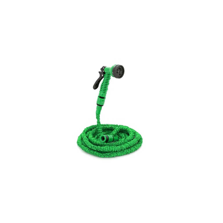 Шланг для поливу Voltronic KY-150G, 5-15м/50ft, + розпилювач, насадка на кран, Green, Box (KY-150G) - фото 2