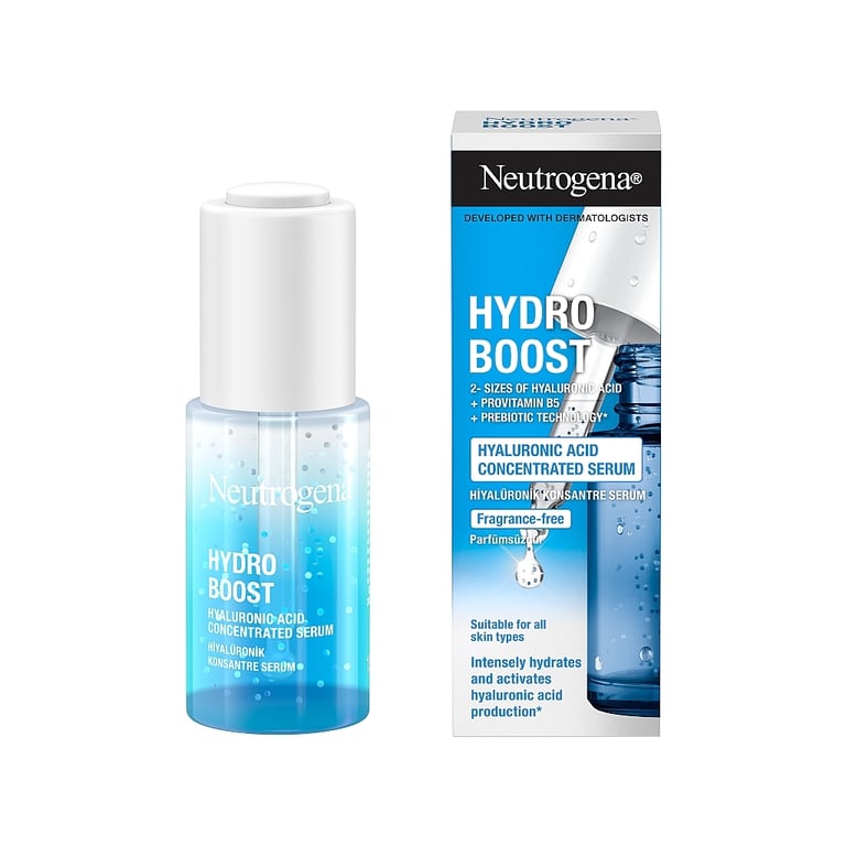 Сироватка для обличчя Neutrogena Hydro Boost Hyaluronic Acid Concentrated Serum З гіалуроновою кислотою 15 мл (3574661632926) - фото 1