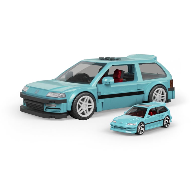Конструктор Mattel Brick Shop Speed Honda Custom 90 Civic EF (JHF62) - фото 2