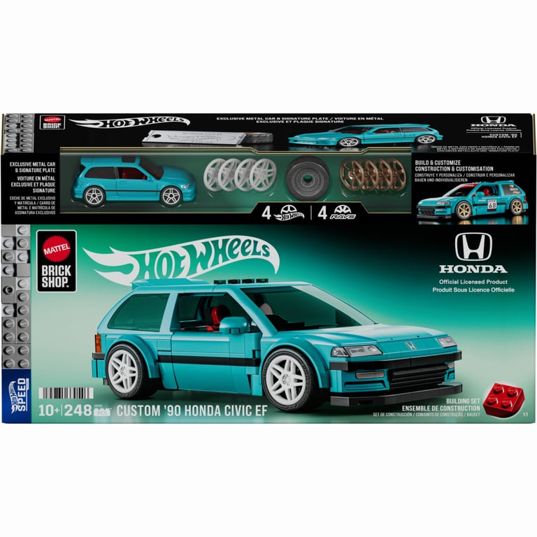 Конструктор Mattel Brick Shop Speed Honda Custom 90 Civic EF (JHF62) - фото 3