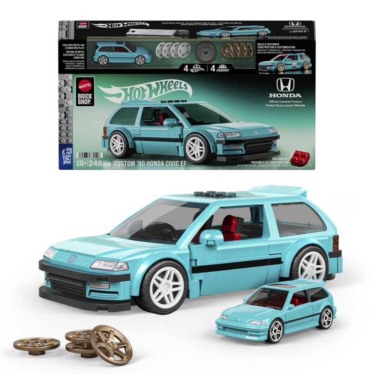 Конструктор Mattel Brick Shop Speed Honda Custom 90 Civic EF (JHF62) - фото 4