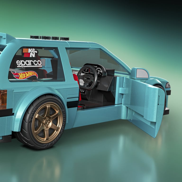 Конструктор Mattel Brick Shop Speed Honda Custom 90 Civic EF (JHF62) - фото 6