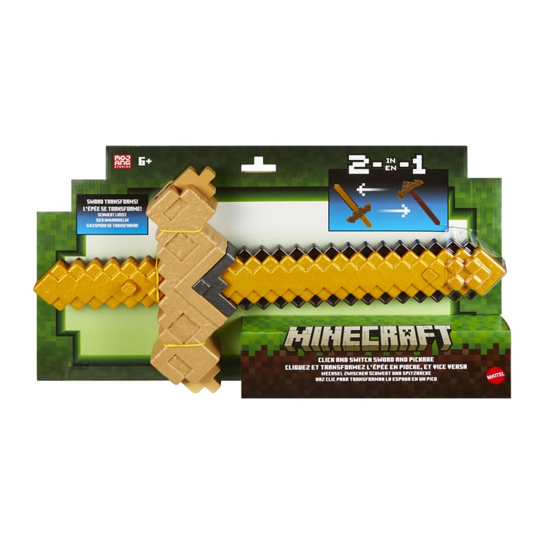 Іграшкова зброя Minecraft Меч-трансформер 2 в 1 (JKC15) - фото 1