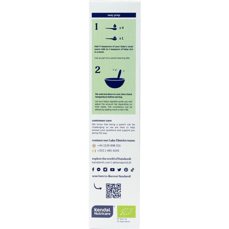 Дитяча каша Kendamil Безмолочна Organic Рисова з 4-6 місяців 120 г (92000154) - фото 4