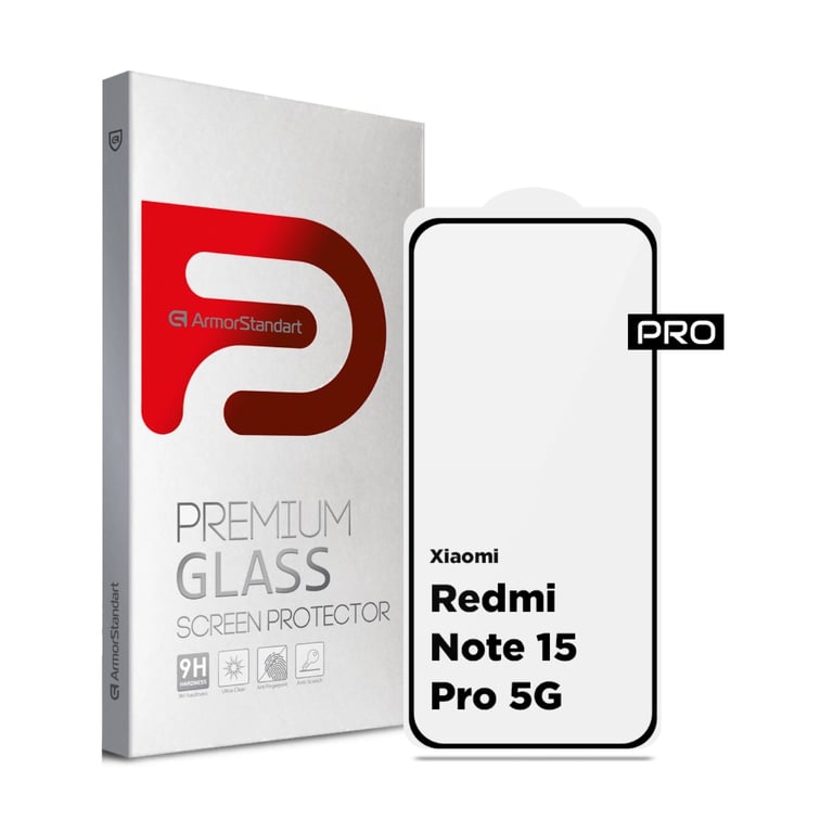 Скло захисне Armorstandart Pro Xiaomi Redmi Note 15 Pro 5G (ARM90802) - фото 1