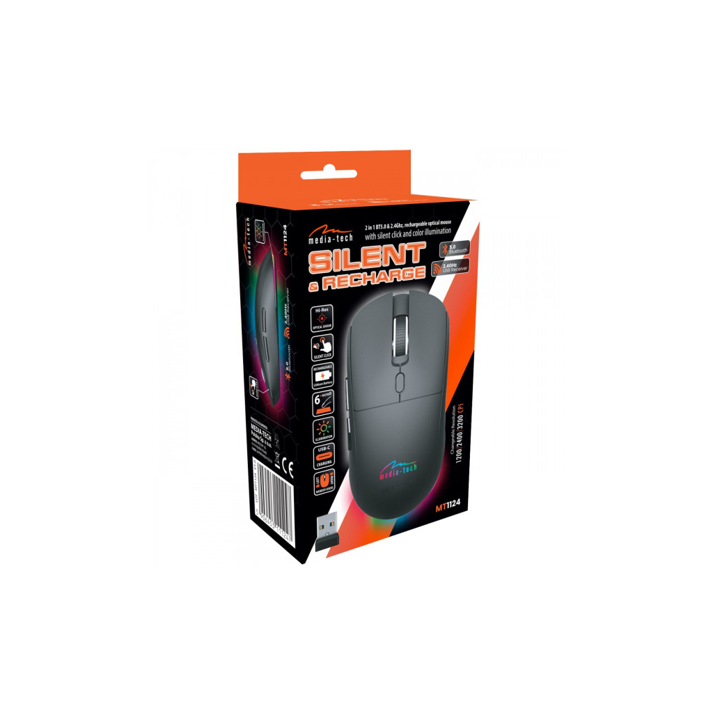Мишка Media-Tech MT1124 Wireless Black (MT1124) - фото 6 Мишка Media-Tech MT1124 Wireless Black (MT1124) - фото 6