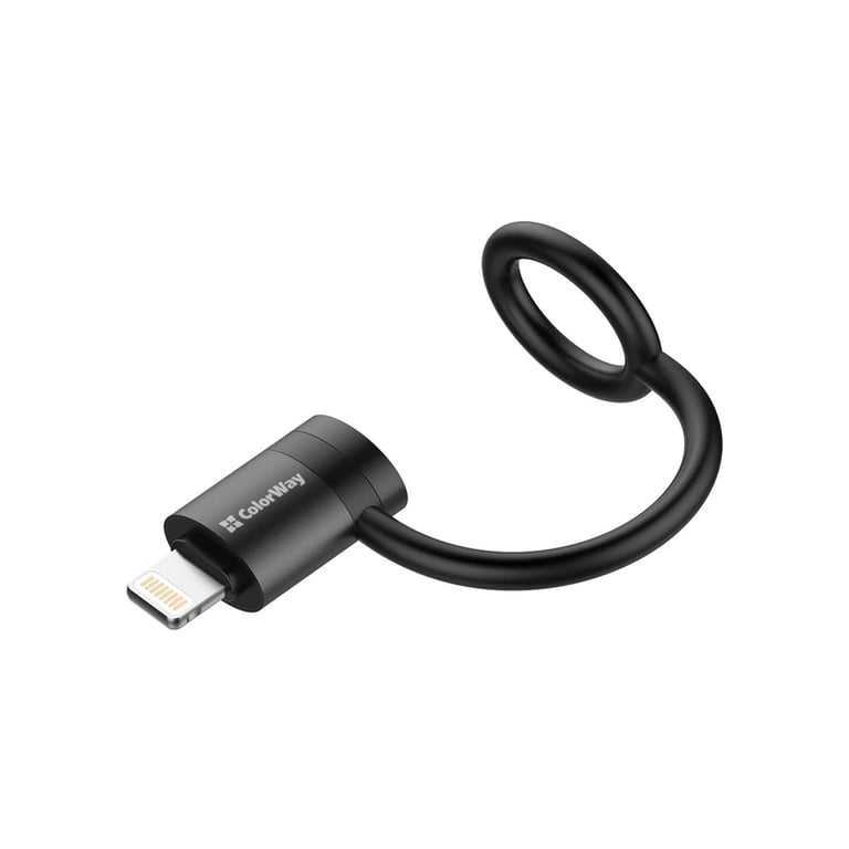 Перехідник USB-C F to Lightning M black ColorWay (CW-AD-LC) - фото 1