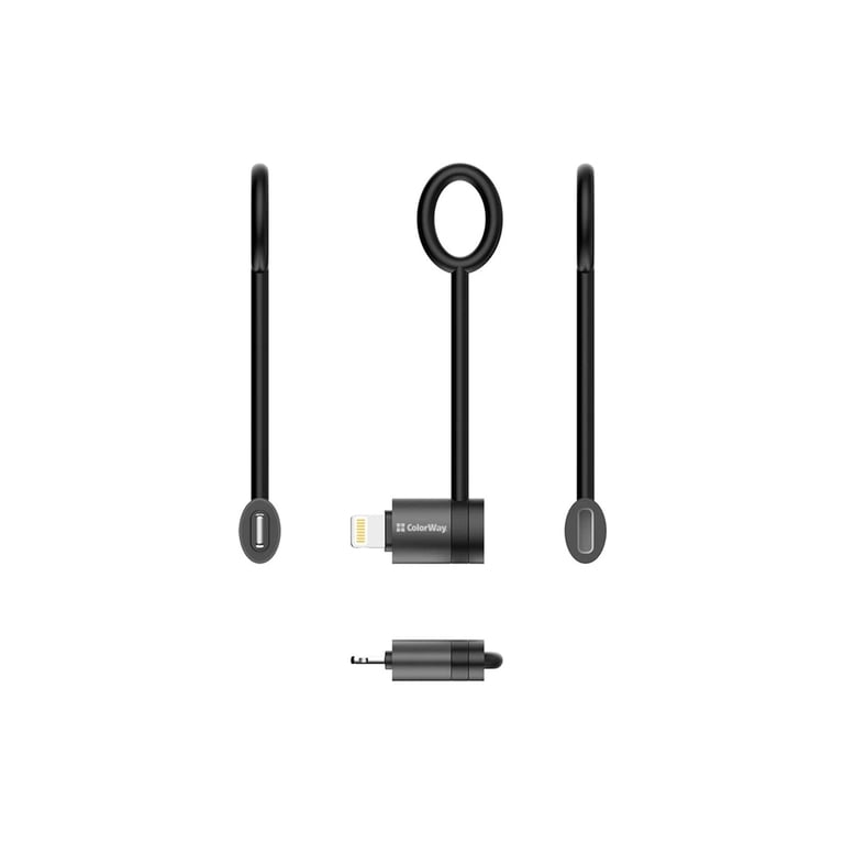 Перехідник USB-C F to Lightning M black ColorWay (CW-AD-LC) - фото 5