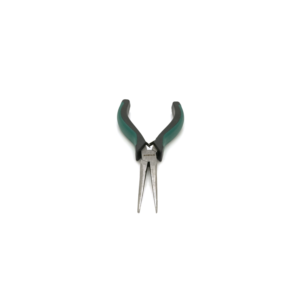 Плоскогубці Voltronic круглогубці довгі, чорно-зелені ручки 155 х 55, Q100 (YT-UL155х55) - фото 1