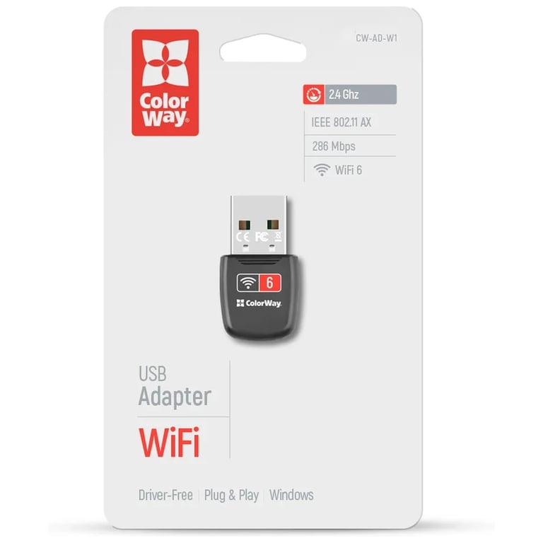 Мережева карта Wi-Fi ColorWay CW-AD-W1 - фото 5
