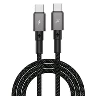 Дата кабель USB-C to USB-C 1.0m 100W black Grand-X (CC-08B) - фото 1