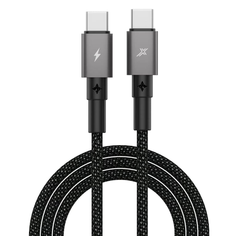 Дата кабель USB-C to USB-C 1.0m 100W black Grand-X (CC-08B) - фото 1