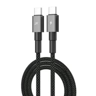 Дата кабель USB-C to USB-C 1.0m 100W black Grand-X (CC-08B) - фото 2