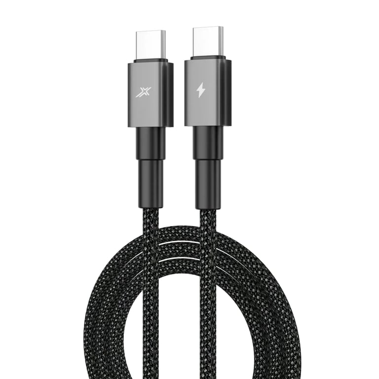 Дата кабель USB-C to USB-C 1.0m 100W black Grand-X (CC-08B) - фото 2