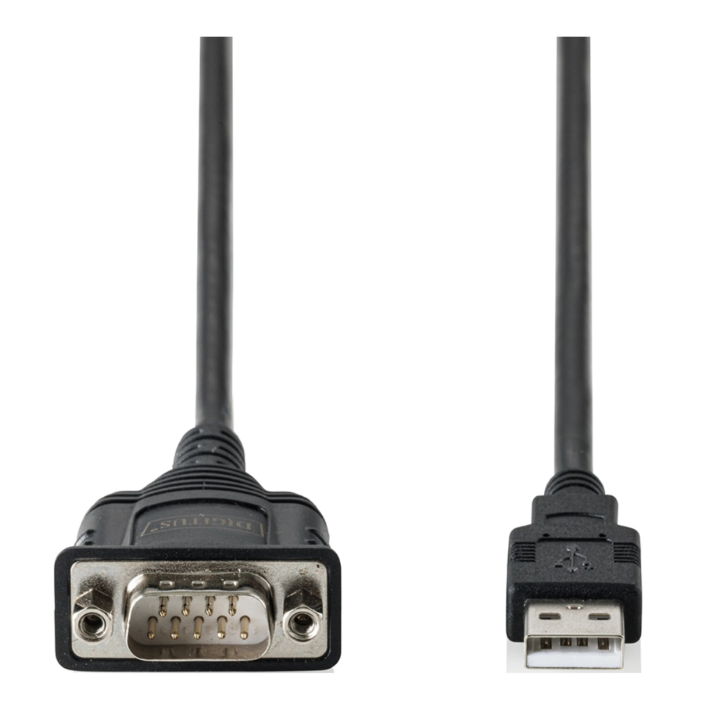 Кабель для передачі даних USB 2.0 AM to COM 1.8m DB9 RS232 FT232RNL black Digitus (DA-70172) - фото 2 Кабель для передачі даних USB 2.0 AM to COM 1.8m DB9 RS232 FT232RNL black Digitus (DA-70172) - фото 2