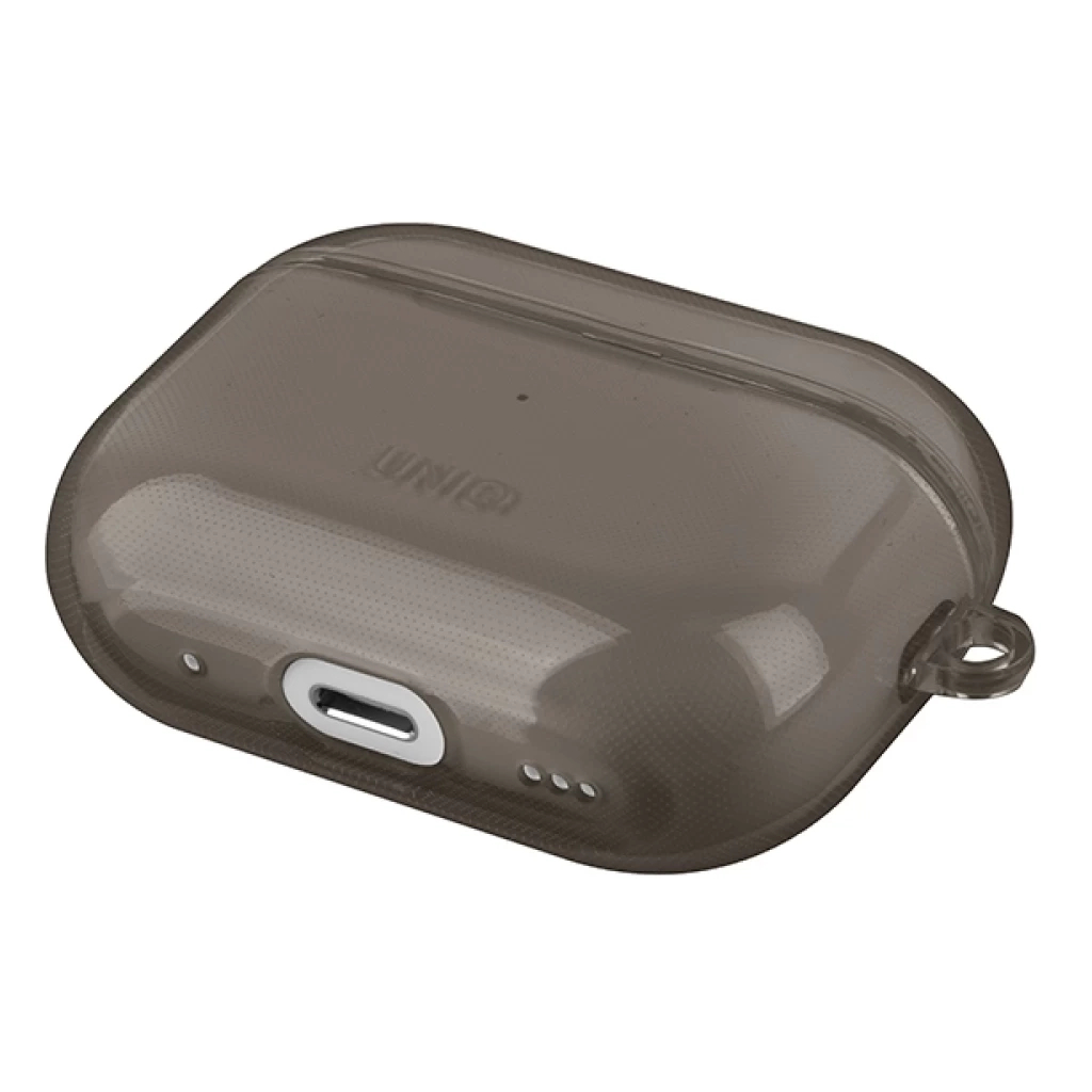 Чохол для навушників Uniq Glase AirPods Pro 2 gen Glossy Smoke (8886463683590) - фото 2 Чохол для навушників Uniq Glase AirPods Pro 2 gen Glossy Smoke (8886463683590) - фото 2