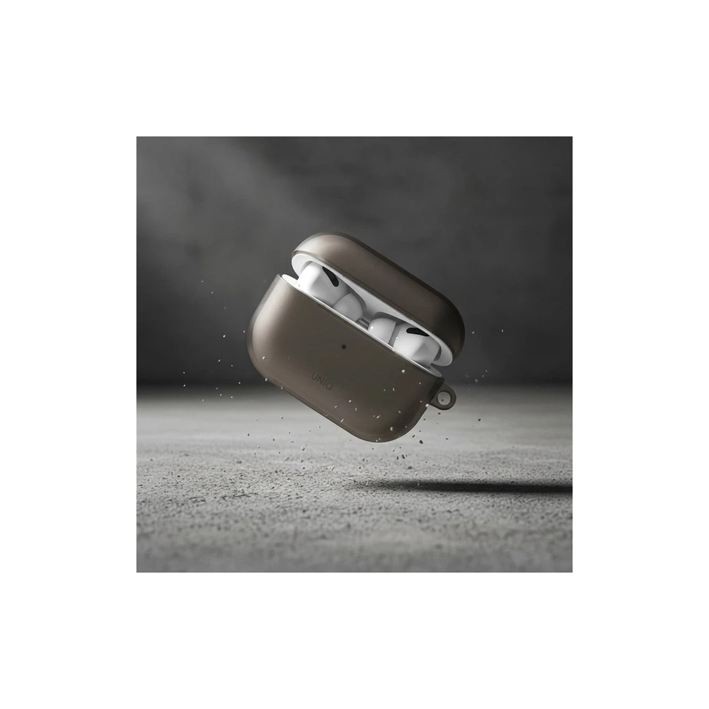 Чохол для навушників Uniq Glase AirPods Pro 2 gen Glossy Smoke (8886463683590) - фото 5 Чохол для навушників Uniq Glase AirPods Pro 2 gen Glossy Smoke (8886463683590) - фото 5