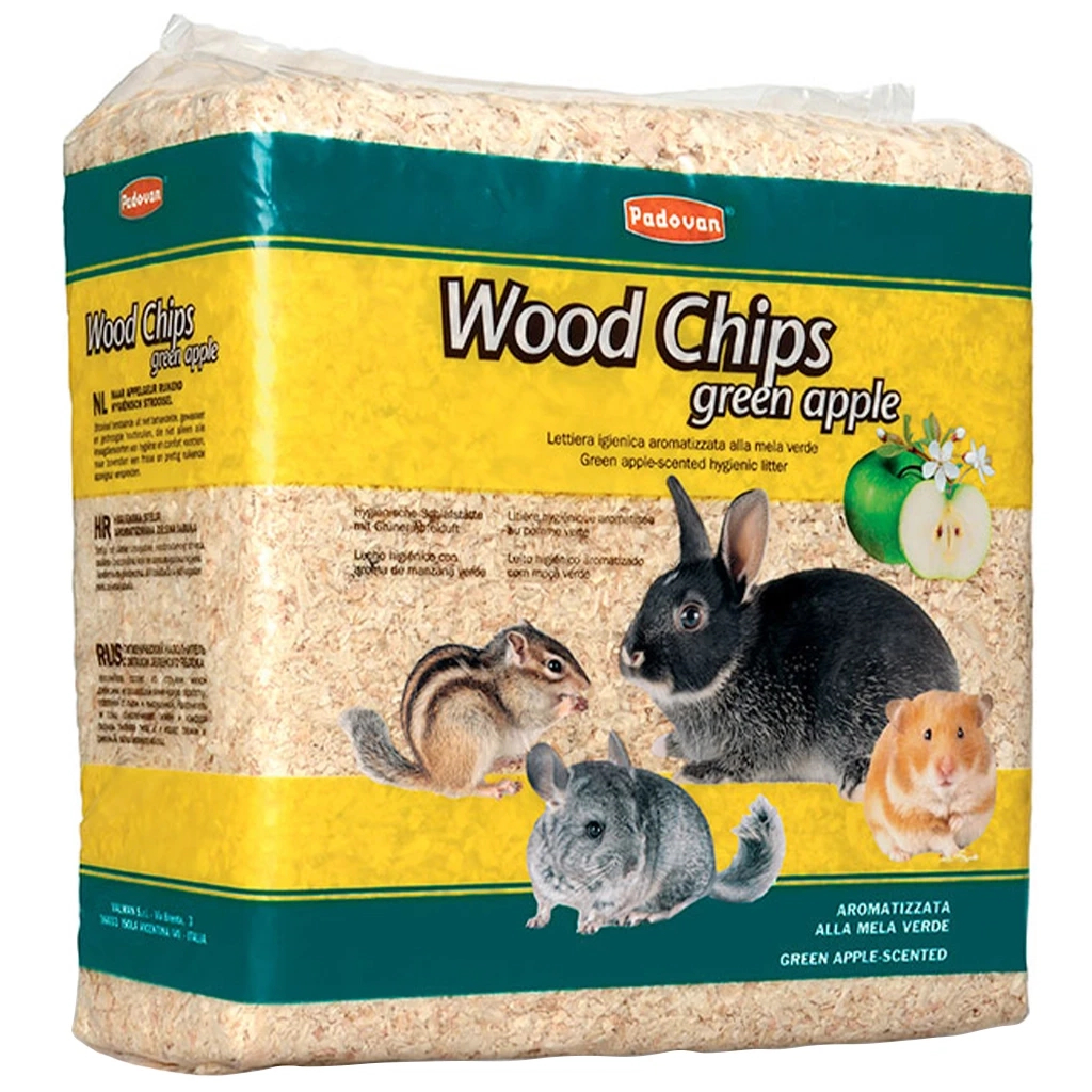 Наповнювач для гризунів Padovan Wood Chips Green Apple 1 кг (8001254000169) - фото 1 Наповнювач для гризунів Padovan Wood Chips Green Apple 1 кг (8001254000169) - фото 1