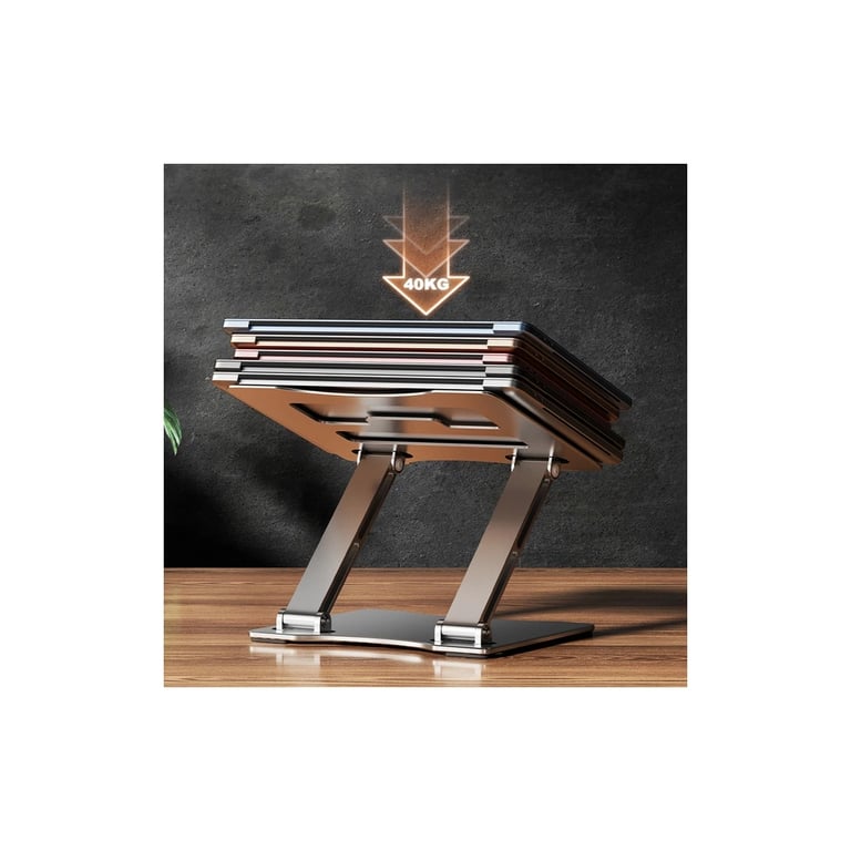 Підставка до ноутбука RTAKO RS-CP75A Dual-Layer Carbon Steel Laptop Stand (6930539527331) - фото 10