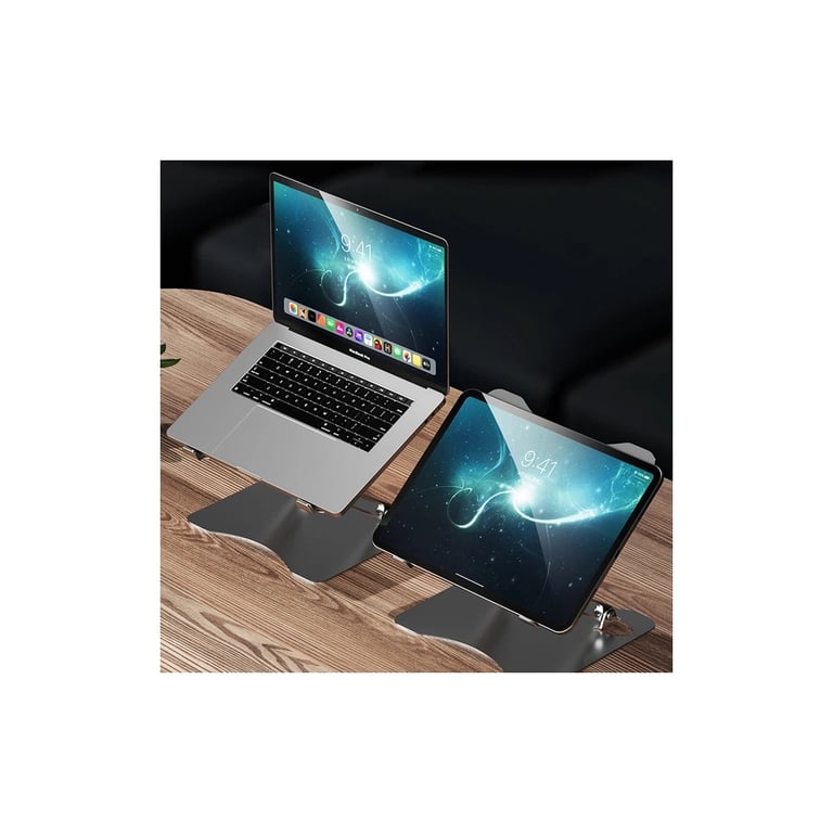 Підставка до ноутбука RTAKO RS-CP75A Dual-Layer Carbon Steel Laptop Stand (6930539527331) - фото 8