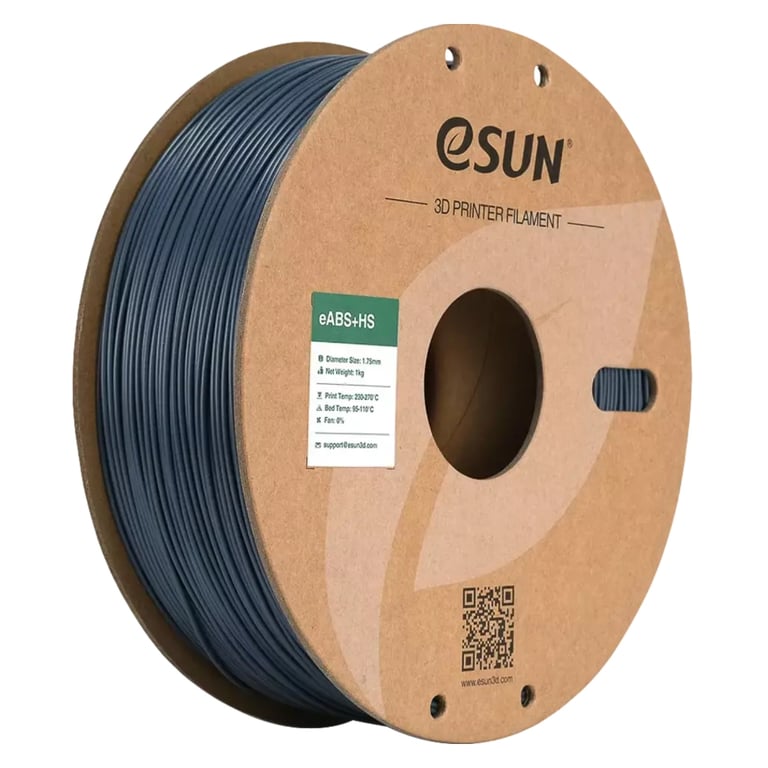 Пластик для 3D-принтера eSUN eABS-HIGH SPEED 1кг, 1.75мм, GREY (EABS+HS-P175H1)