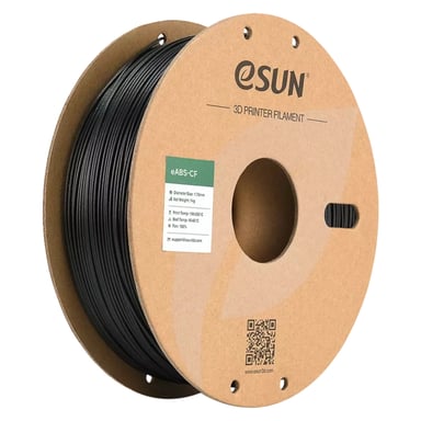 Пластик для 3D-принтера eSUN EABS-CF 1,75mm 1kg BLACK (EABS-CF-P175B1) - фото 1