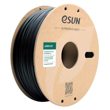 Пластик для 3D-принтера eSUN EABS-GF 1,75mm 1kg BLACK (EABS-GF-P175B1) - фото 1