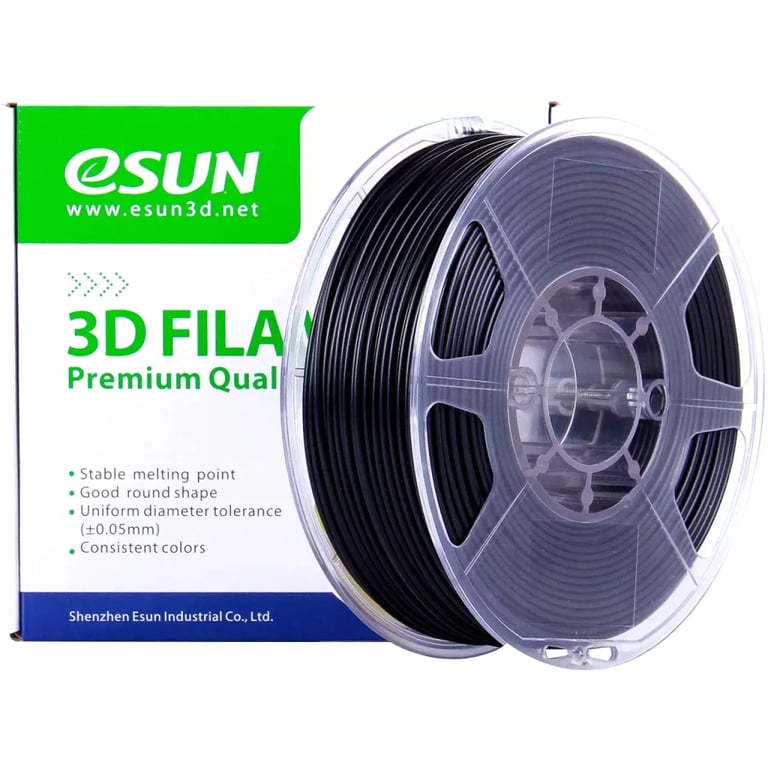 Пластик для 3D-принтера eSUN eABSMAX 1,75mm 1kg black (ABS-FR175B1P1)