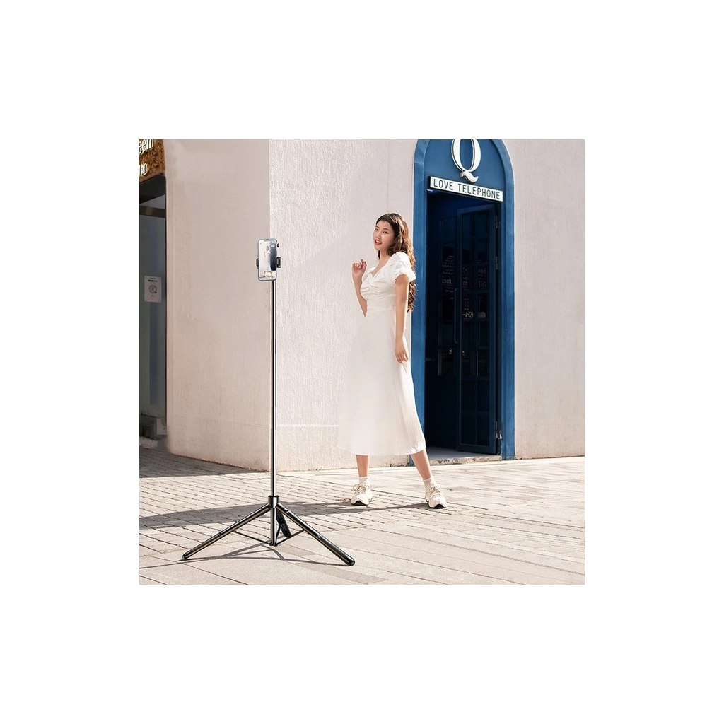 Монопод для селфі RTAKO трипод ZP220 Pro Ultra-Wide Angle Selfie Stick Black (6942063213376) - фото 6 Монопод для селфі RTAKO трипод ZP220 Pro Ultra-Wide Angle Selfie Stick Black (6942063213376) - фото 6
