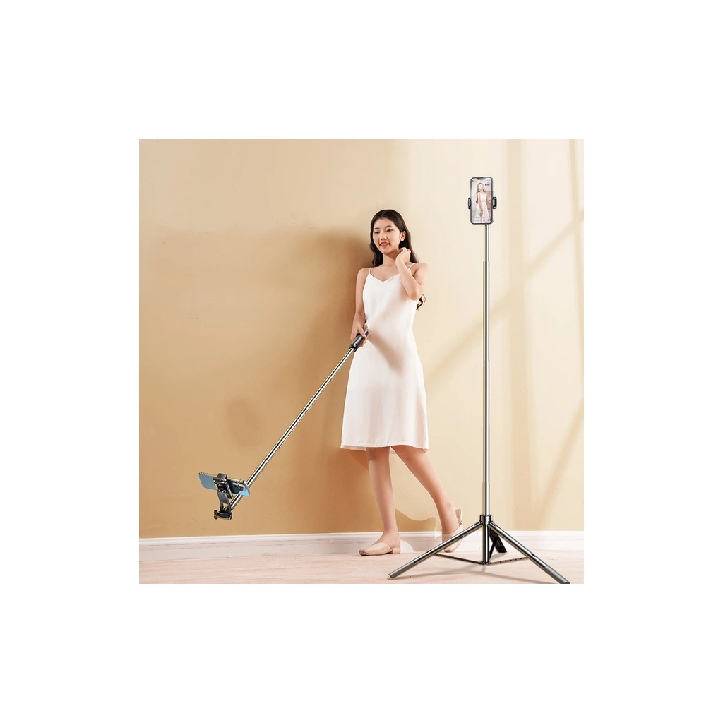 Монопод для селфі RTAKO трипод ZP220 Pro Ultra-Wide Angle Selfie Stick Black (6942063213376) - фото 7 Монопод для селфі RTAKO трипод ZP220 Pro Ultra-Wide Angle Selfie Stick Black (6942063213376) - фото 7