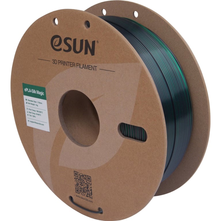 Пластик для 3D-принтера eSUN ePLA-Silk Magic 1кг, 1.75мм, Black Green (EPLA-SILKMAGIC-P175BG1) - фото 2