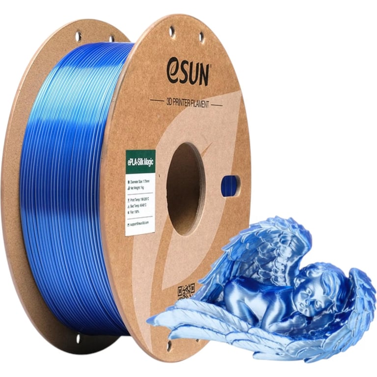 Пластик для 3D-принтера eSUN ePLA-Silk Magic 1кг, 1.75мм, Blue Silver (EPLA-SILKMAGIC-P175US1) - фото 5