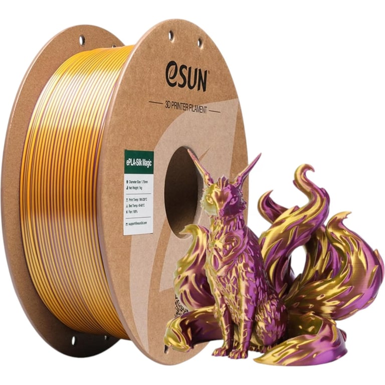Пластик для 3D-принтера eSUN ePLA-Silk Magic 1кг, 1.75мм, Purple Gold (EPLA-SILKMAGIC-P175PJ1) - фото 5