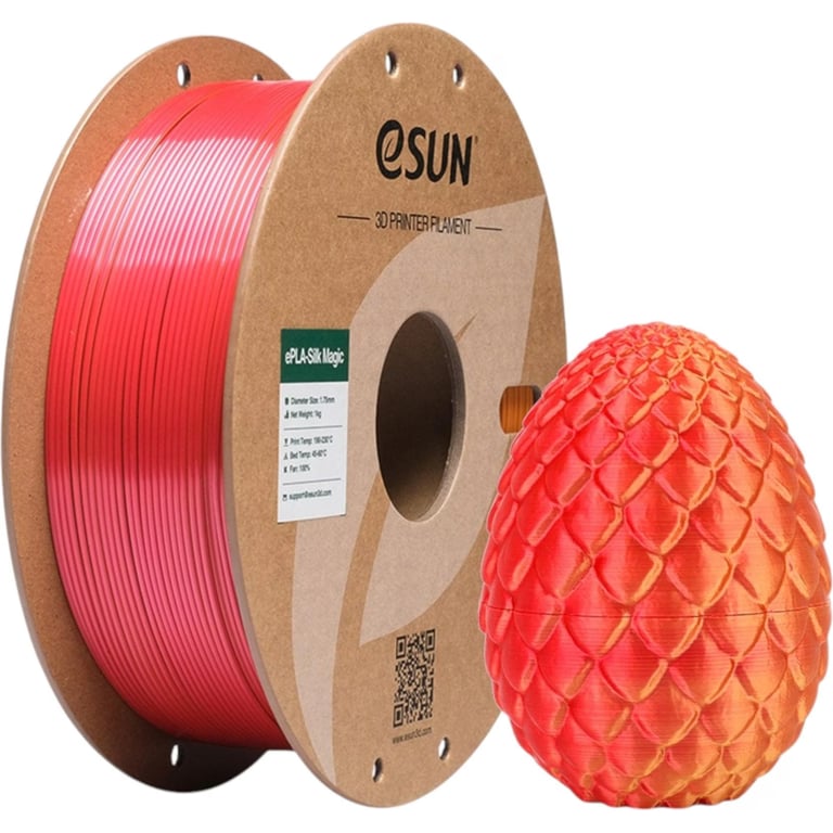 Пластик для 3D-принтера eSUN ePLA-Silk Magic 1кг, 1.75мм, Red Gold (EPLA-SILKMAGIC-P175RJ1) - фото 5