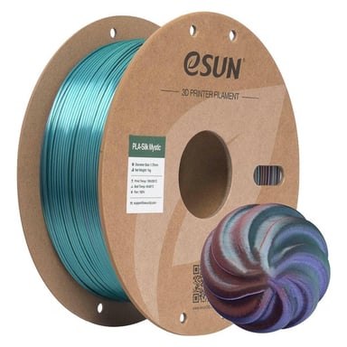 Пластик для 3D-принтера eSUN ePLA-Silk Mystic 1.75мм 1kg CopperPurpleGreen (EPLA-SILKMYSTIC-P175CPG1) - фото 1