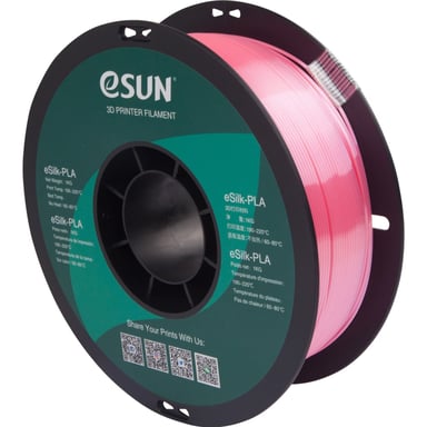 Пластик для 3D-принтера eSUN ePLA-Silk 1,75mm 1kg PINK (EPLA-SILK-P175P1) - фото 1